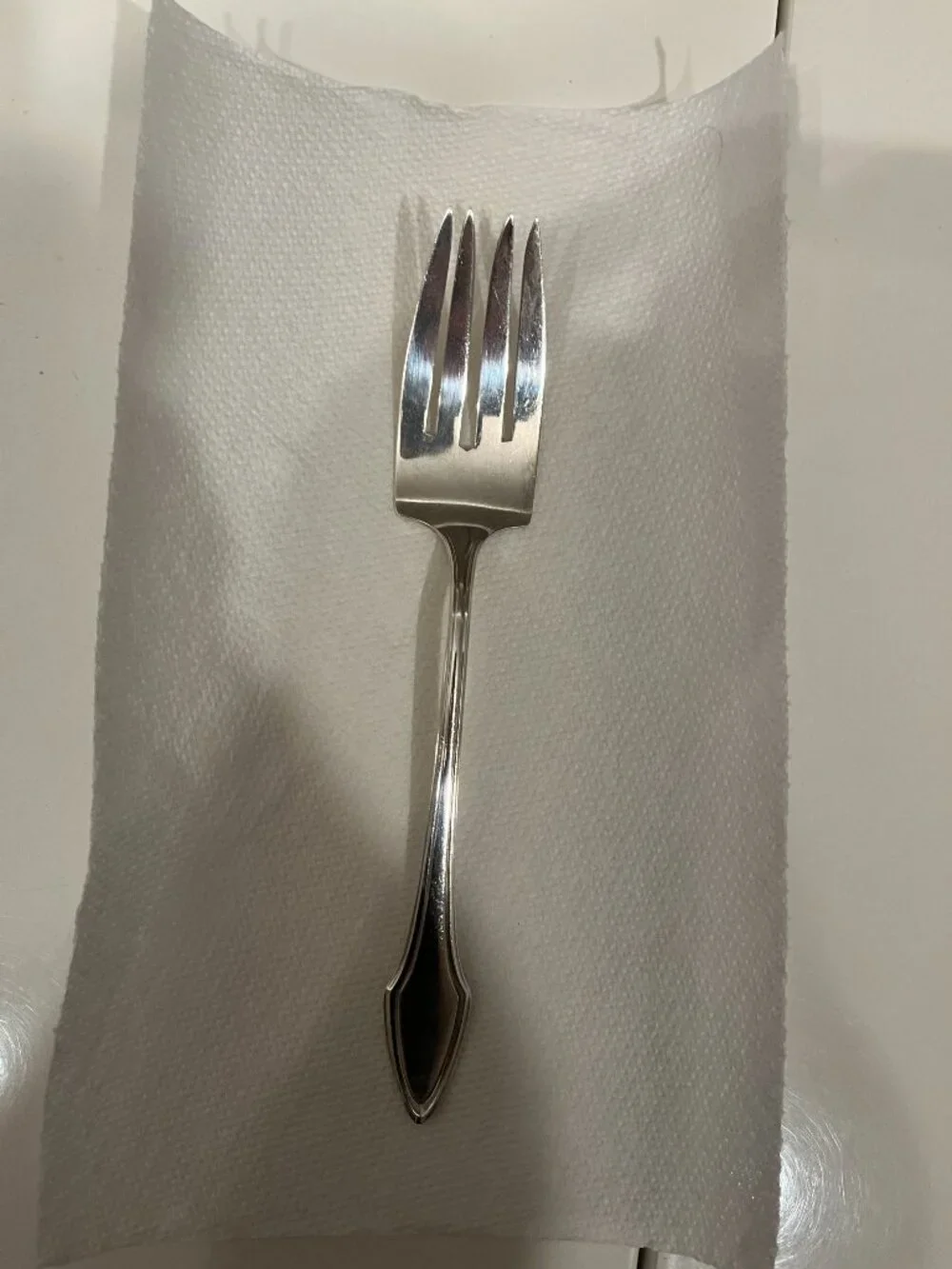 Vintage Alvin Molly Stark 1916 Silverplated Serving Fork and 3 Salad Forks